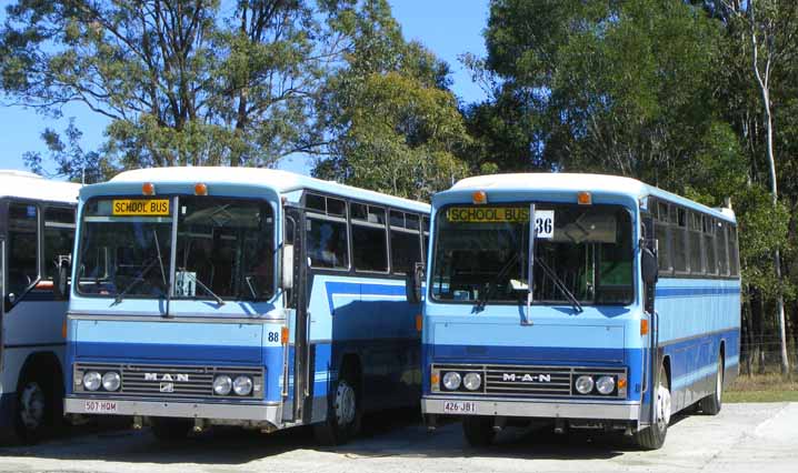 Wide Bay Transit MAN 16.240 Nambucca 88 & 86
